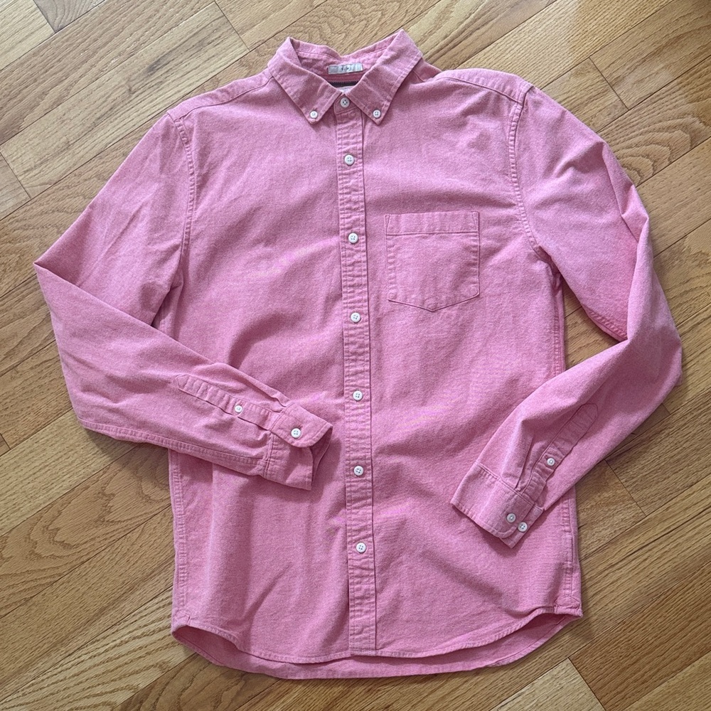 Hawker Rye Casual Pink Button-Down Shirt for Men Tall/Slim/M